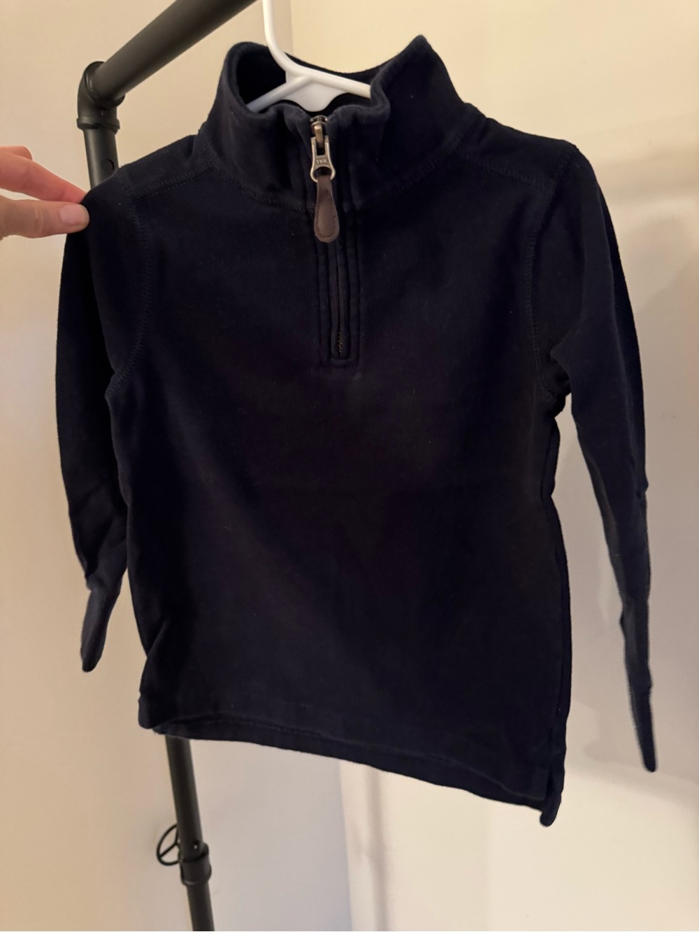 Crewcuts Navy Quarter-Zip Pullover